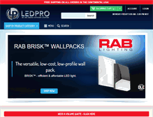 Tablet Screenshot of ledpro.com